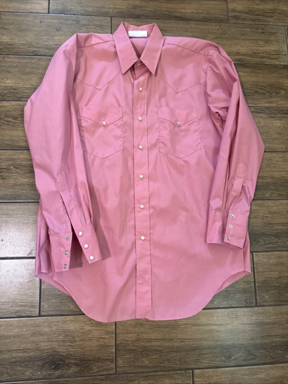 Mondiki Men's Square Dance Western Shirt  Large Pink Pearl Snap